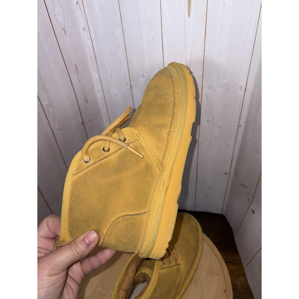 UGG Kids' Neumel II‎ chukka boots in a bright yellow color Size Youth 3